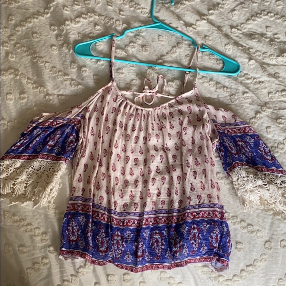 Open back off the shoulder top